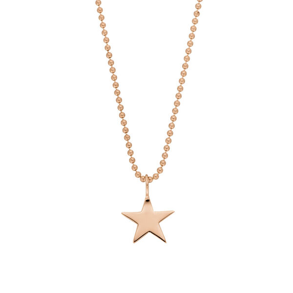 Halskette STAR, 14 Karat Rosegold Bild 3