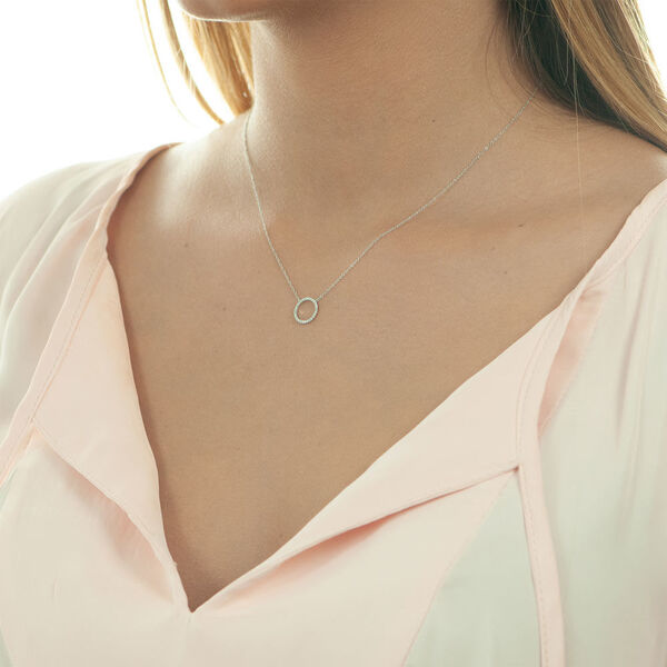 Halskette Circle mit Diamanten, 18 Karat Weigold Bild 3