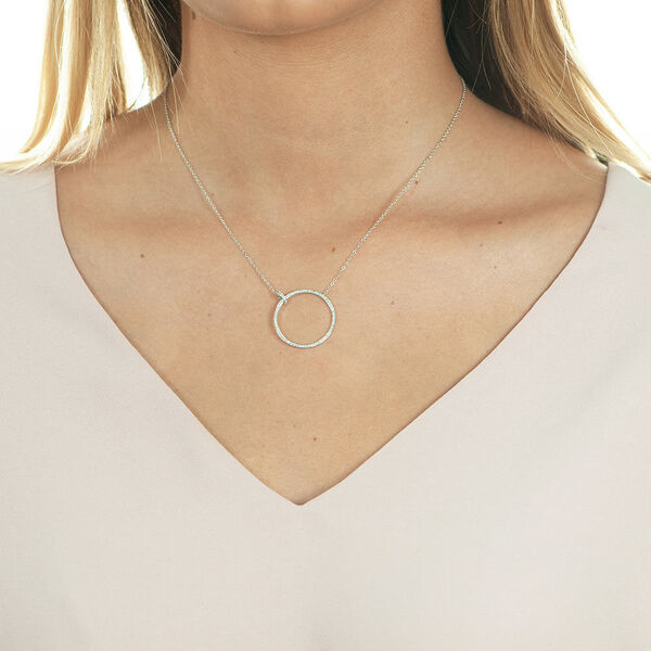 Halskette Circle Gro mit Diamanten, 18 Karat Weigold Bild 5