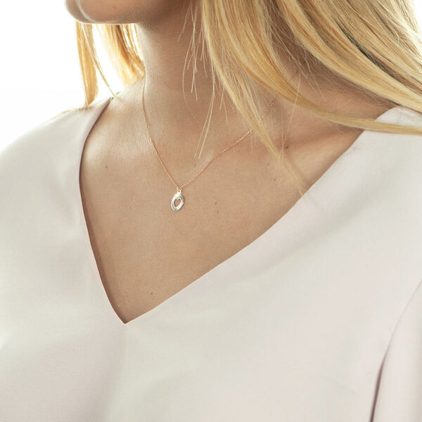 Halskette Heart, 14 Karat Rosegold Bild 3