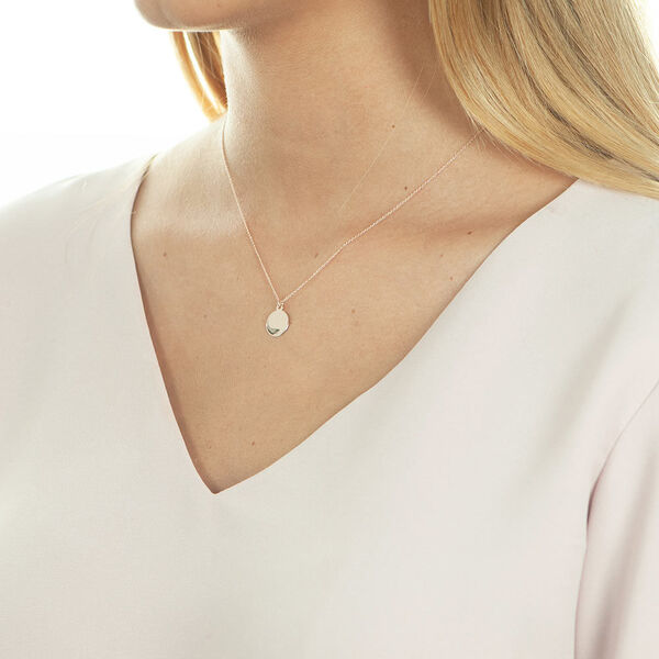 Halskette Plate, 14 Karat Rosegold Bild 5