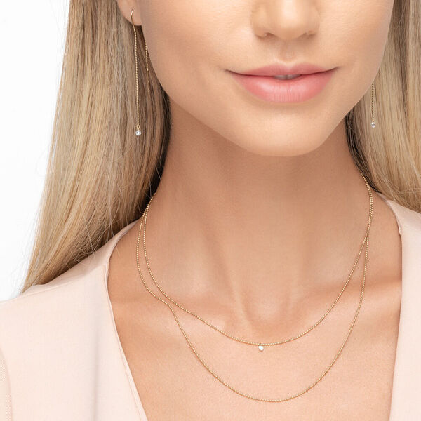 Halskette PURE Double, Diamant, 14 Karat Gelbgold Bild 3