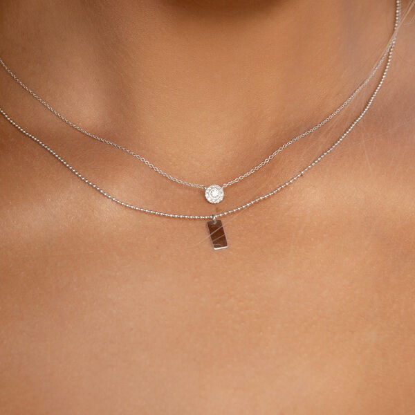 Halskette Pav II mit Diamanten, 18 Karat Weigold Bild 5