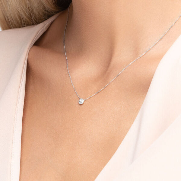 Halskette Pav II mit Diamanten, 18 Karat Weigold Bild 2