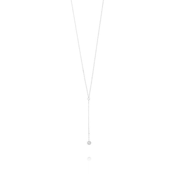 Halskette Y-PURE Diamant, 18 Karat Weigold 
