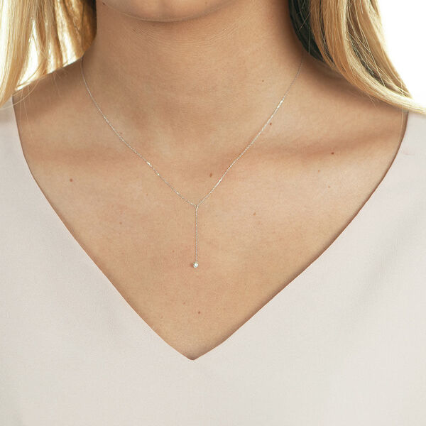 Halskette Y-PURE Diamant, 18 Karat Weigold Bild 4