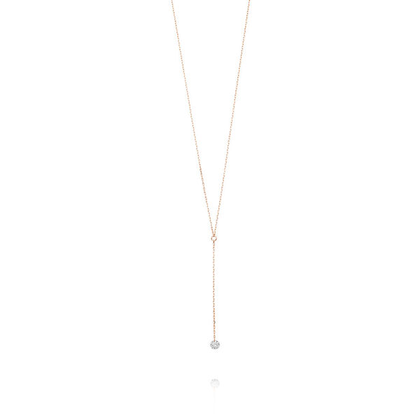 Halskette Y-PURE Diamant, 18 Karat Rosegold Bild 3