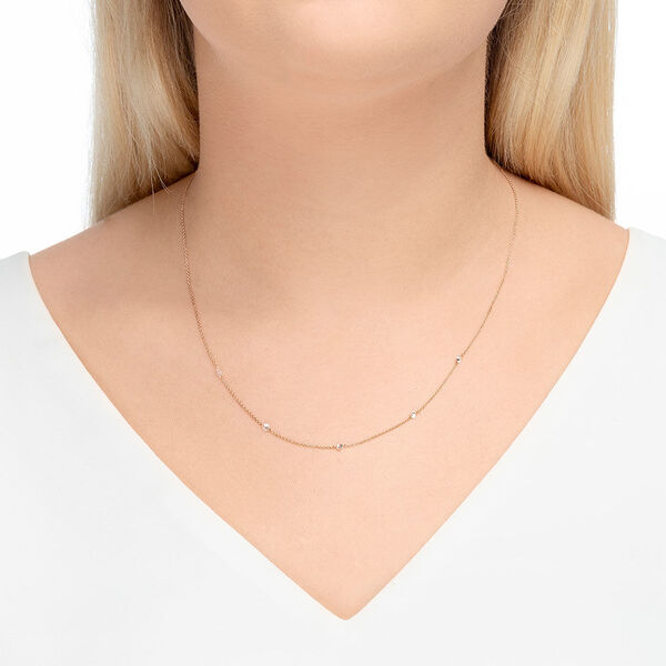 Halskette PURE Quintruple Diamant, 18 Karat Rosegold Bild 2