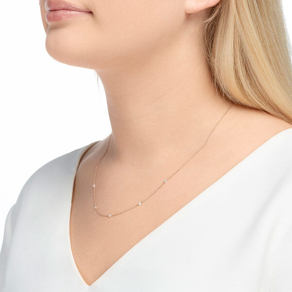 Halskette PURE Quintruple Diamant, 18 Karat Rosegold Bild 3