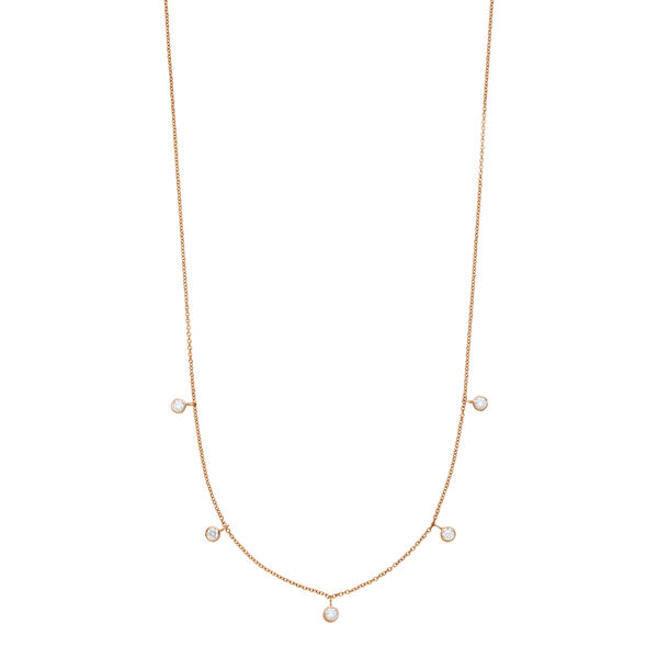 Halskette MY FIRST DIAMOND Charms, 14 Karat Rosegold Bild 2