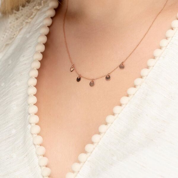 Halskette Platelet, 14 Karat Rosegold Bild 2