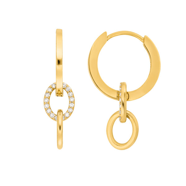 Creolen ETERNAL TOUCH, Diamanten, 14 Karat Gelbgold Bild 4