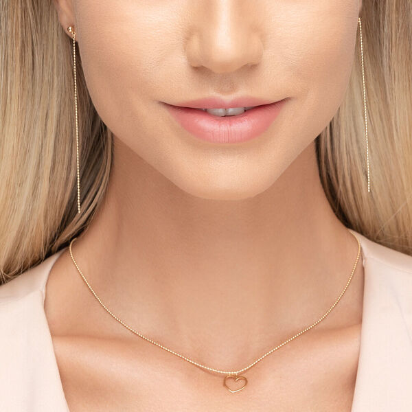 Ohrringe Ball Chain, 14 Karat Gelbgold Bild 4