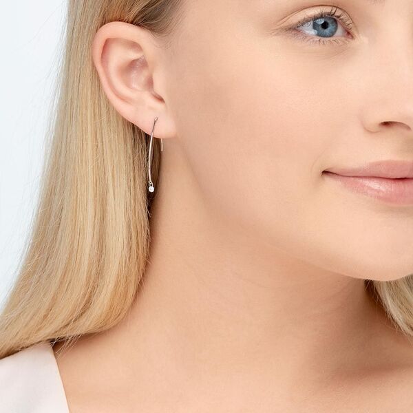 Creole Pure M Diamant, 18 Karat Weigold Bild 3