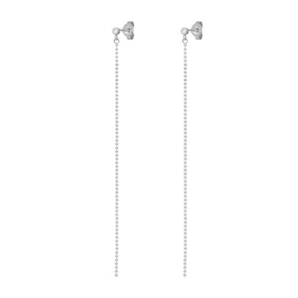 Ohrstecker MY FIRST DIAMOND, ball chain, 14 Karat Weigold Bild 4
