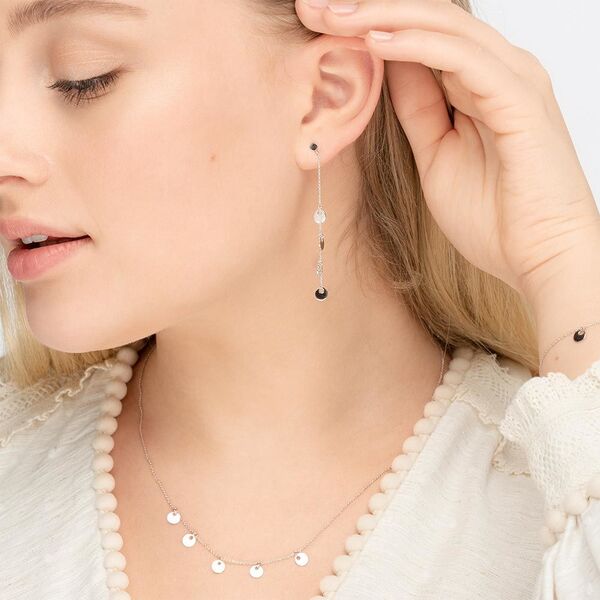 Ohrringe Platelet Kette, 14 Karat Weigold Bild 3
