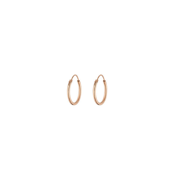 Creole Rund S, 15mm, 14 K Rosegold Bild 3