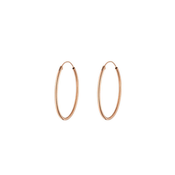 Creole Rund M, 30mm, 14 K Rosegold Bild 3