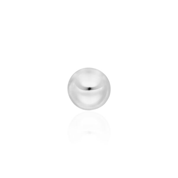 Single Piercing Kugel, 14 Karat Wei�gold Bild 3