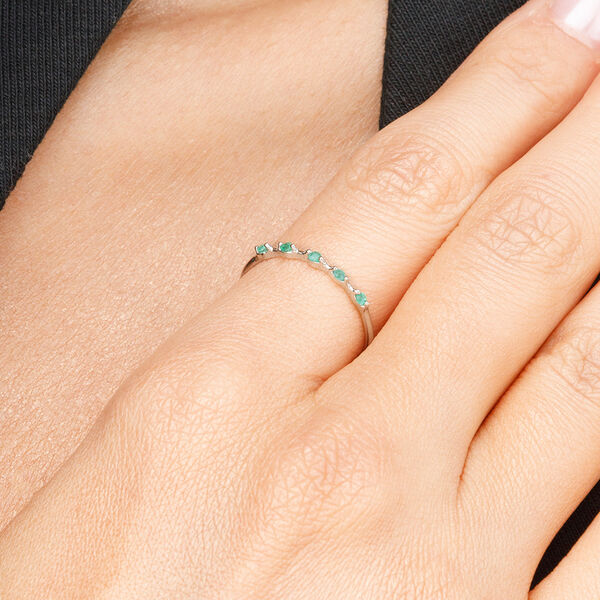 Ring mit 5 Smaragden, 14 Karat Weigold Bild 2