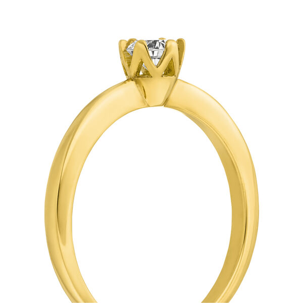 Verlobungsring Classic Solitair 0,25ct, 14 Karat Gelbgold Bild 2