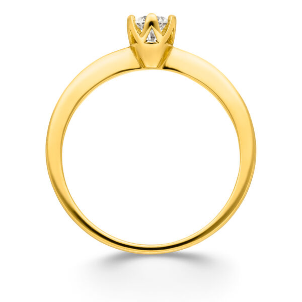 Verlobungsring Classic Solitair 0,25ct, 14 Karat Gelbgold Bild 4