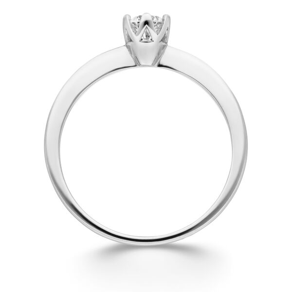 Verlobungsring Classic Solitair 0,25ct, 14 Karat Weigold Bild 4