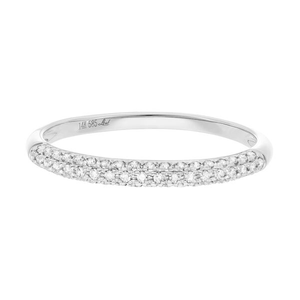 Ring DAZZLE mit Diamanten, 14K Weigold 