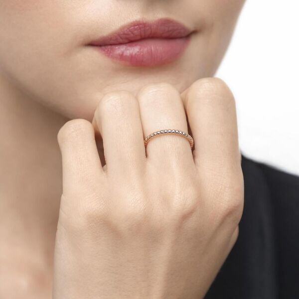 Ring Kugel, 18 Karat Rosegold Bild 2