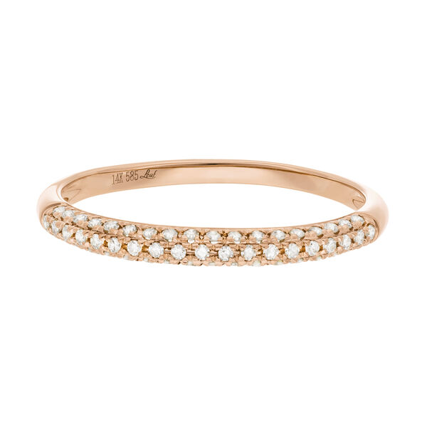Ring DAZZLE mit Diamanten, 14 Karat Rosegold Bild 4