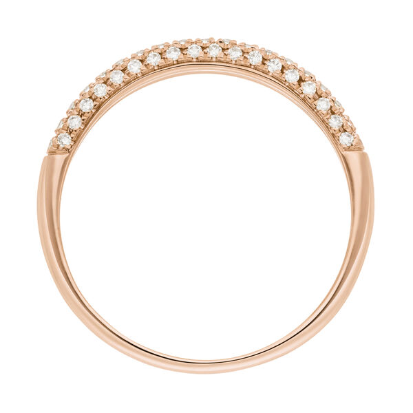 Ring DAZZLE mit Diamanten, 14 Karat Rosegold Bild 5