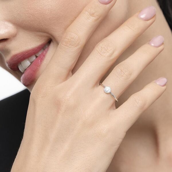 Ring Pav II, 18 Karat Weigold Bild 3