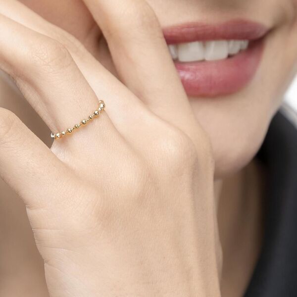 Ring Kugel, 18 Karat Gelbgold Bild 4