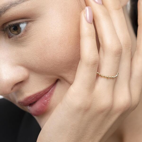 Ring Kugel, 18 Karat Gelbgold Bild 3