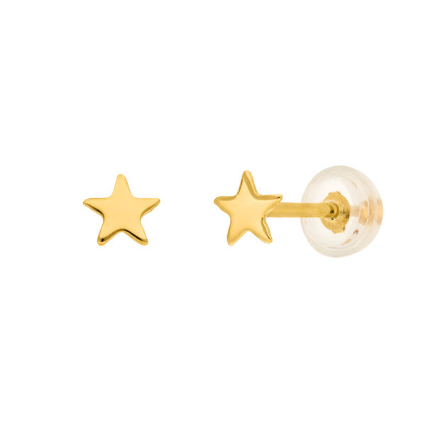 Ohrstecker MINI Stars, 14 Karat Gelbgold Bild 3
