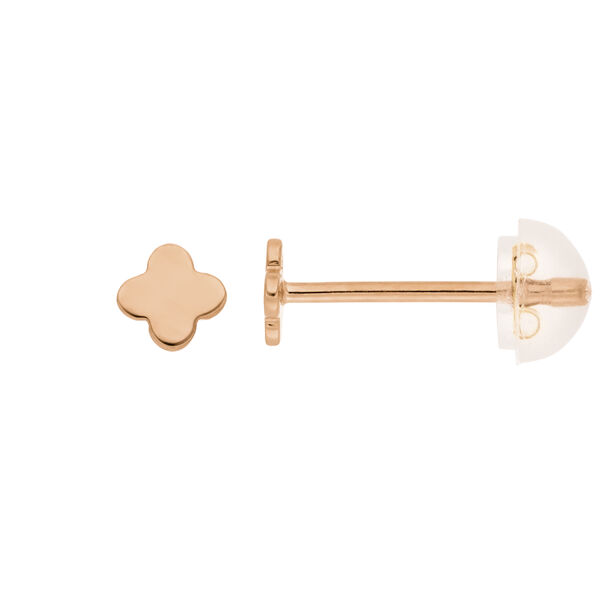 Ohrstecker MINI Clover, 14 Karat Rosegold Bild 4
