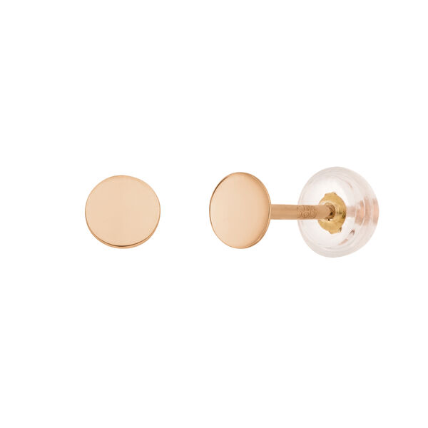 Ohrstecker MINI Plates, 14 Karat Rosegold Bild 3