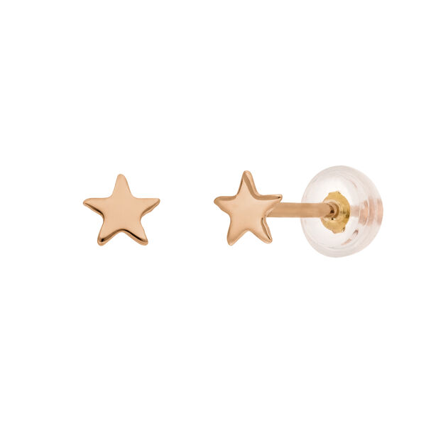 Ohrstecker MINI Stars, 14 Karat Rosegold Bild 3