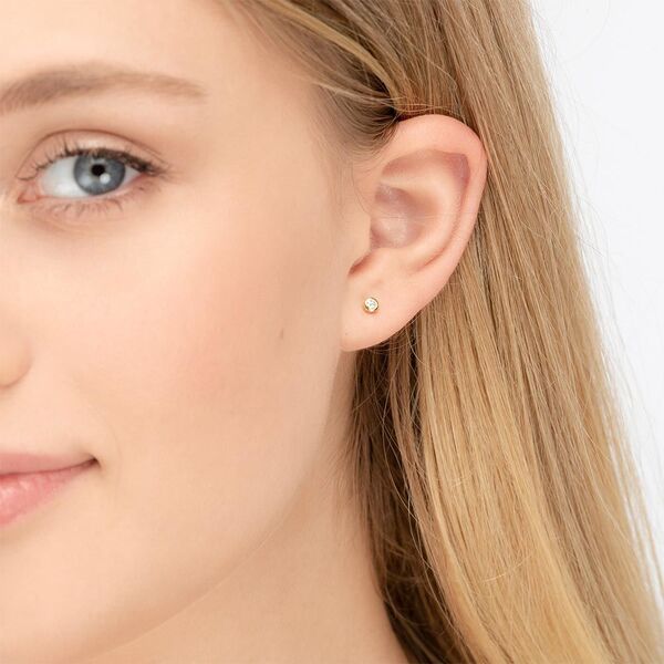 Ohrstecker MY FIRST DIAMOND, 18 Karat Gelbgold Bild 2