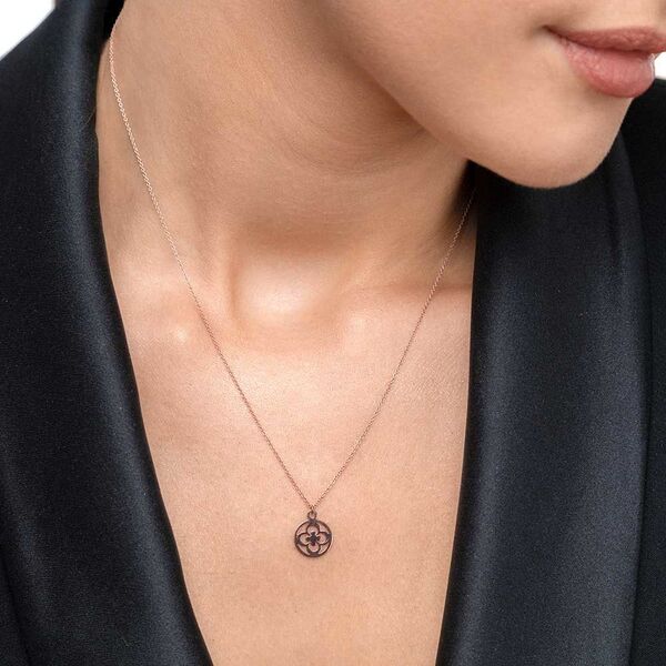 Halskette Clover, 14 Karat Rosegold Bild 2