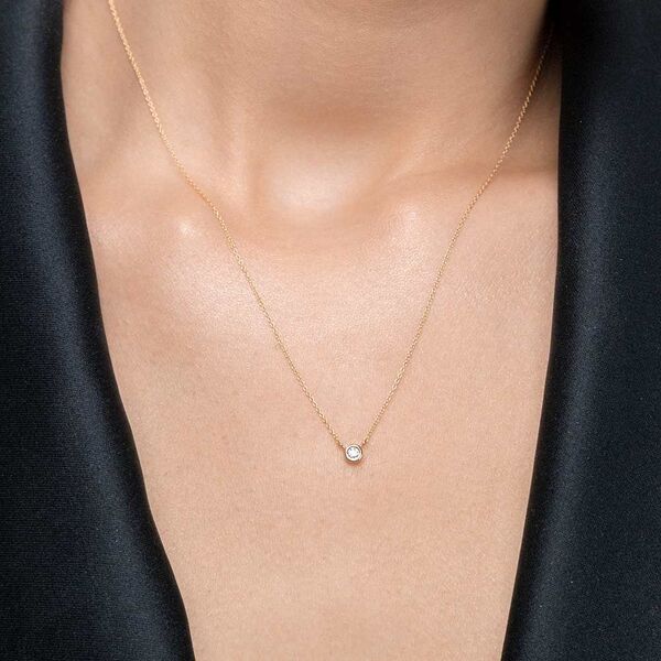 Halskette MY FIRST DIAMOND, 14 Karat Gelbgold Bild 2