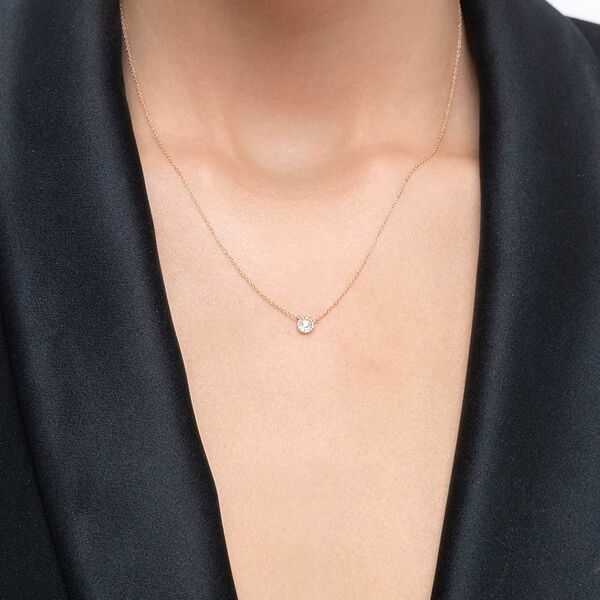 Halskette Pav II mit Diamanten, 18 Karat Gelbgold Bild 2