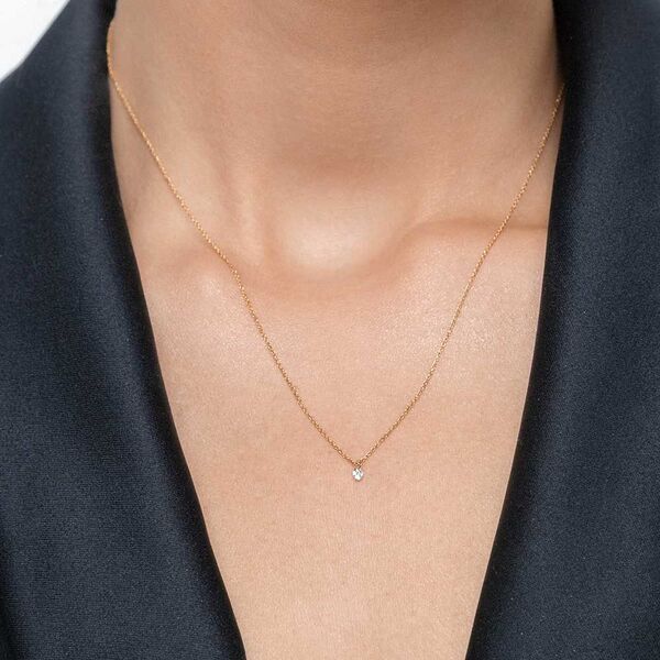 Halskette PURE Diamant, 18 Karat Gelbgold Bild 2