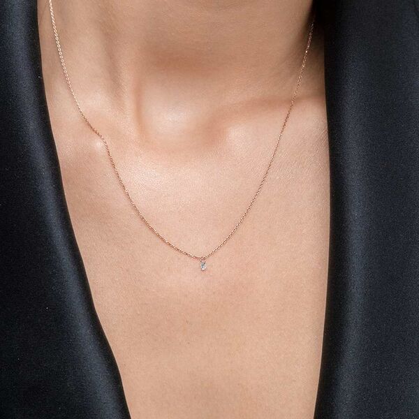 Halskette PURE Diamant, 18 Karat Rosegold Bild 4