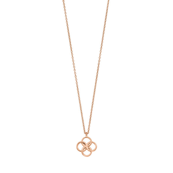 Halskette Clover Charm, 18 Karat Rosegold vergoldet Bild 3