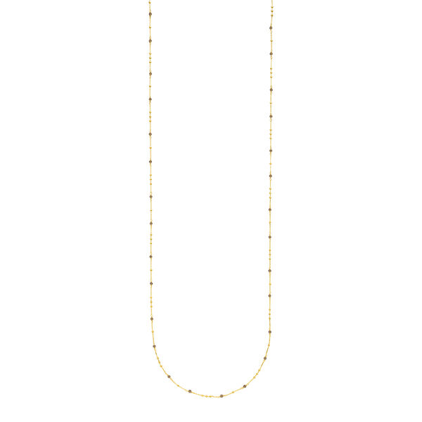 Lange Halskette Flying Gems, Rauchquarz, 90cm, 18 Karat Gelbgold vergoldet Bild 4 Lange Halskette Flying Gems, Rauchquarz, 90cm, 18 Karat Gelbgold vergoldet Bild 4