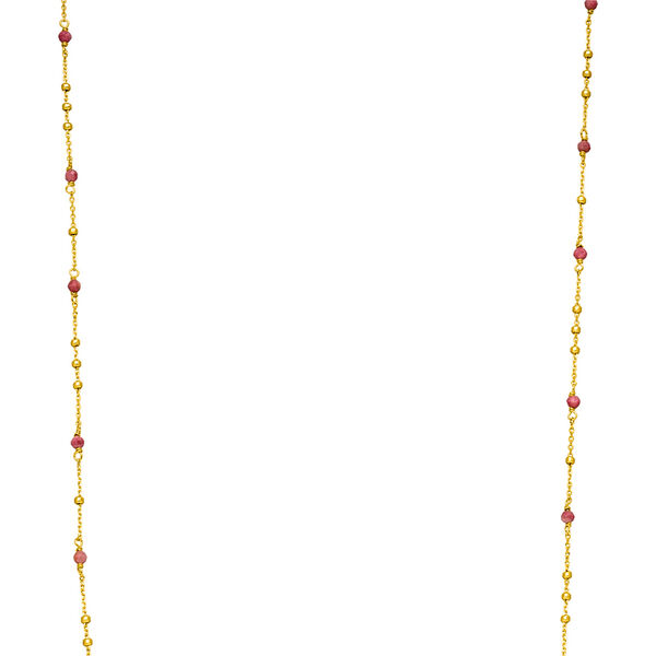Halskette Flying Gems, Rhodonit, 18 K Gelbgold vergoldet Bild 2