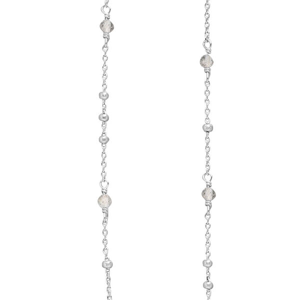 Halskette Flying Gems, Labradorit, 90cm, 925 Sterlingsilber Bild 2