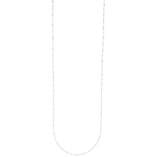 Lange Halskette Flying Gems, Perle, 90cm, 925 Sterlingsilber Bild 5