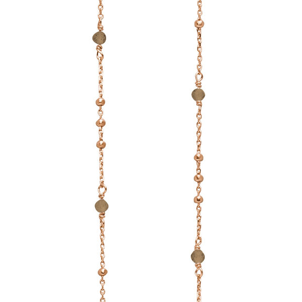 Lange Halskette Flying Gems, Rauchquarz, 90cm, 18 Karat Rosegold vergoldet Bild 3 Lange Halskette Flying Gems, Rauchquarz, 90cm, 18 Karat Rosegold vergoldet Bild 3